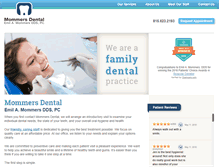 Tablet Screenshot of mommersdental.com